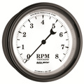 3-3/8" In-Dash Turteller, 0-8,000 Rpm, Old-Tyme White Ii
