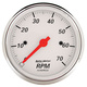 3-1/8" In-Dash Turteller, 0-7,000 Rpm, Arctic White