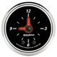 2-1/16" Klokke, 12 timer, Designer Black Ii