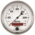 3-3/8" Hastighetsmåler, 0-120 Mph, Old-Tyme White Ii