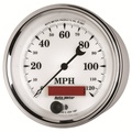 3-3/8" Hastighetsmåler, 0-120 Mph, Old-Tyme White Ii