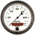 3-3/8" Hastighetsmåler, 0-120 Mph, Old-Tyme White Ii