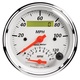 3-3/8" Turteller/Speedometer Combo, 8k Rpm/120 Mph, Arctic White