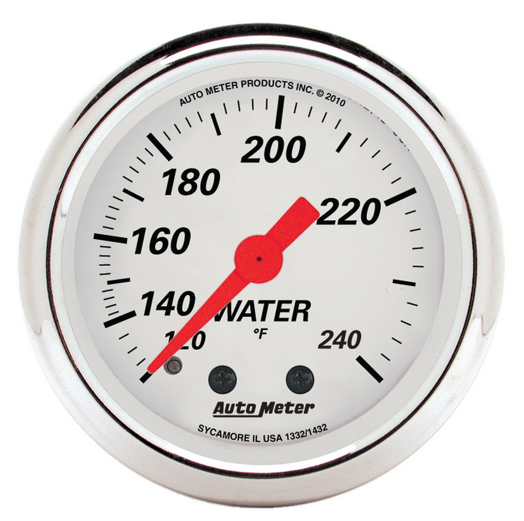 2-1/16" Vanntemperatur, 120-240 °F, Arctic White