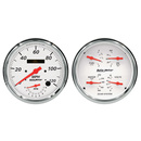 2 stk. Målesett, 5" Quad & Tach/Speedo, 240-33 Ω, Arctic White