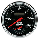 5" Turteller/Speedometer Combo, 8k Rpm/120 Mph, Designer Black