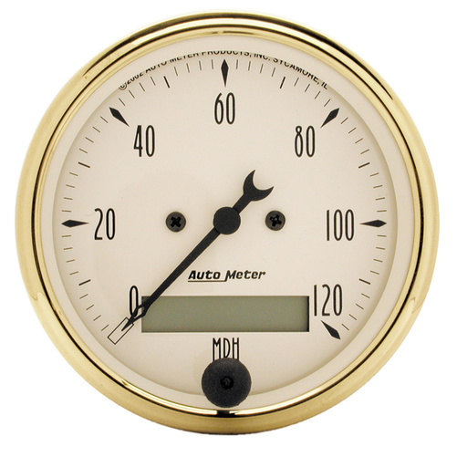 3-1/8" Hastighetsmåler, 0-120 Mph, Golden Oldies