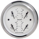3-3/8" Quad Gauge, 100 Psi/100-250 °F/8-18v/240-33 Ω, Old-Tyme White