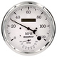 5" Turteller/Speedometer Combo, 8k Rpm/120 Mph, Old Tyme White