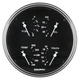 5" Quad Gauge, 0-90 Ω, Old Tyme Black