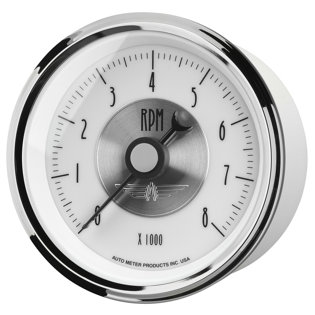 3-3/8" In-Dash Turteller, 0-8,000 Rpm, Prestige Pearl