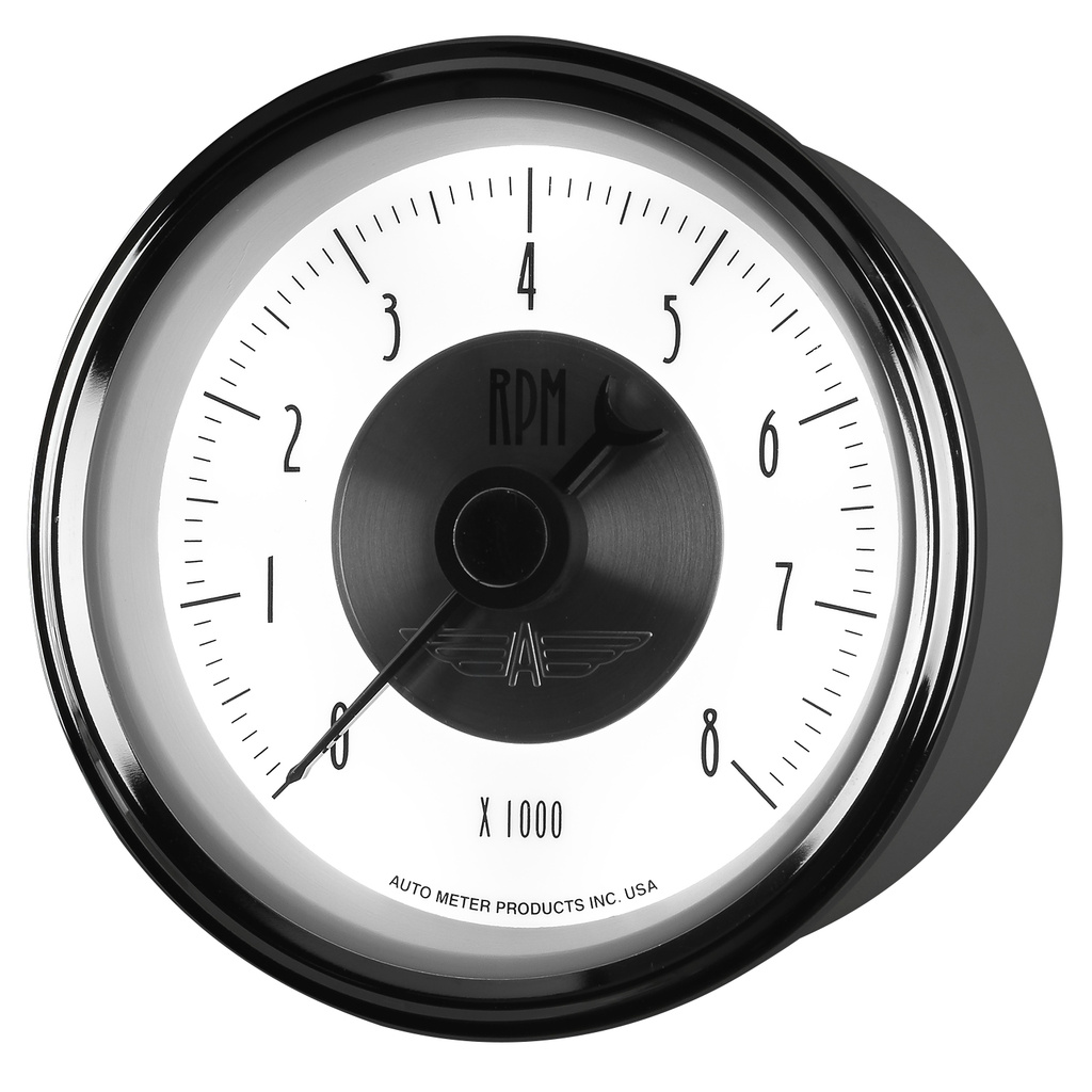 3-3/8" In-Dash Turteller, 0-8,000 Rpm, Prestige Pearl