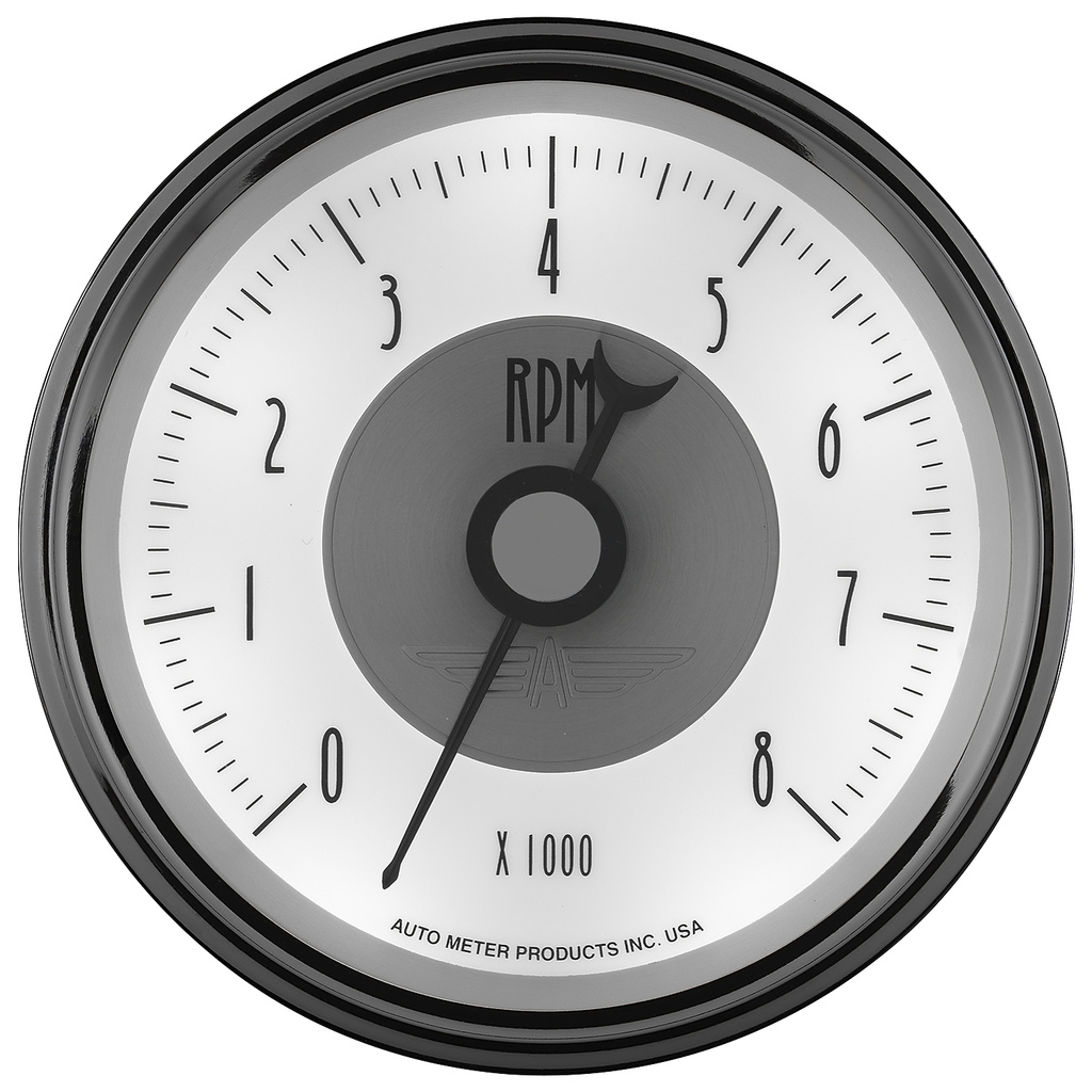 3-3/8" In-Dash Turteller, 0-8,000 Rpm, Prestige Pearl