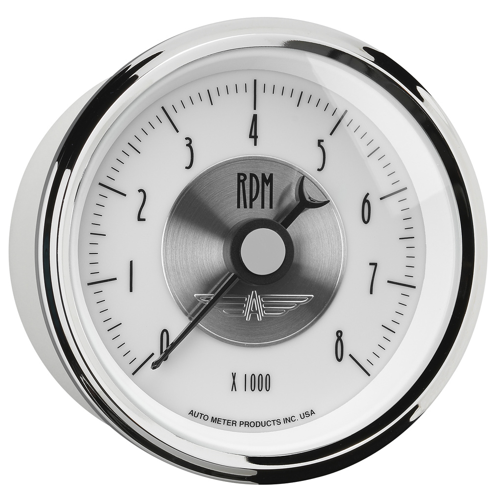 3-3/8" In-Dash Turteller, 0-8,000 Rpm, Prestige Pearl