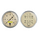 2 stk. Målesett, 5" Quad & Hastighetsmåler, 240-33 Ω, Antique Beige