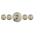 5 stk. Målesett, 3-1/8" & 2-1/16", Mech. Hastighetsmåler, Antique Beige