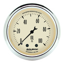 2-1/16" Oljetrykk, 0-100 Psi, Antique Beige