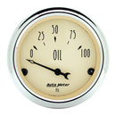 2-1/16" Oljetrykk, 0-100 Psi, Antique Beige