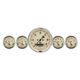 5 stk. Målesett, 3-3/8" & 2-1/16", Elec. Hastighetsmåler, Antique Beige