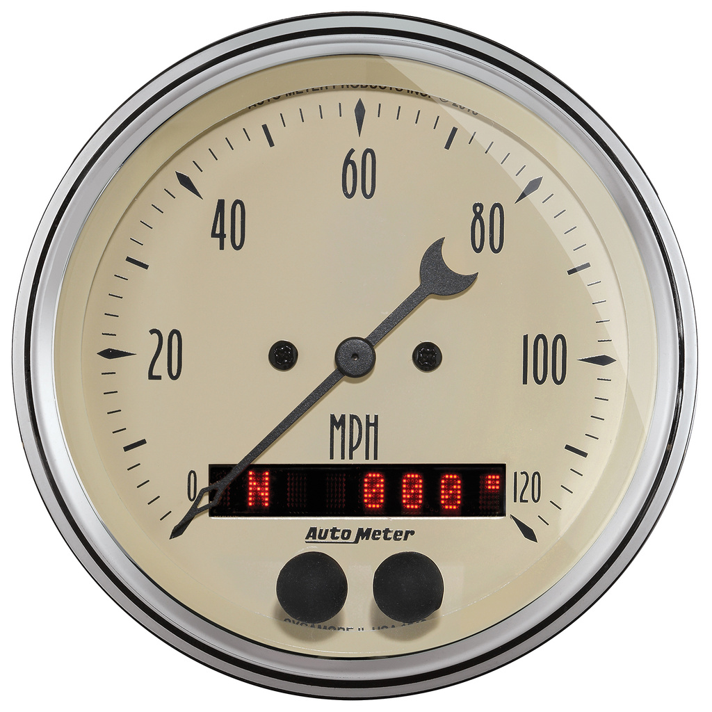 5 stk. Målesett, 3-3/8" & 2-1/16", Gps Hastighetsmåler, Antique Beige