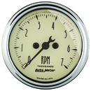 2-1/16" In-Dash Turteller, 0-7,000 Rpm, Antique Beige