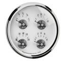 5" Quad Gauge, 100 Psi/100-250 °F/8-18v/0-90 Ω, Prestige Pearl
