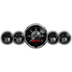 5 stk. Målesett, 3-3/8" & 2-1/16", Elec. Speedo W/Lcd Odo, Prestige Blk. Diamond
