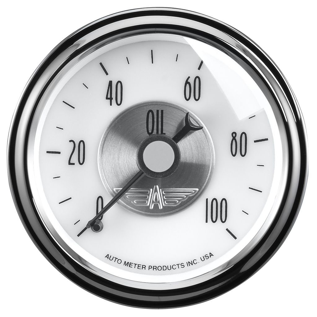 2-1/16" Oljetrykk, 0-100 Psi, Prestige Pearl