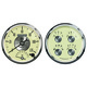 2 stk. Målesett, 5" Quad & Tach/Speedo, 240-33 Ω, Prestige Antq. Ivory