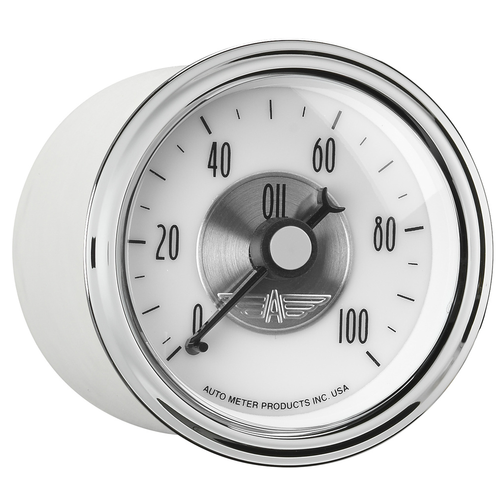 2-1/16" Oljetrykk, 0-100 Psi, Prestige Pearl