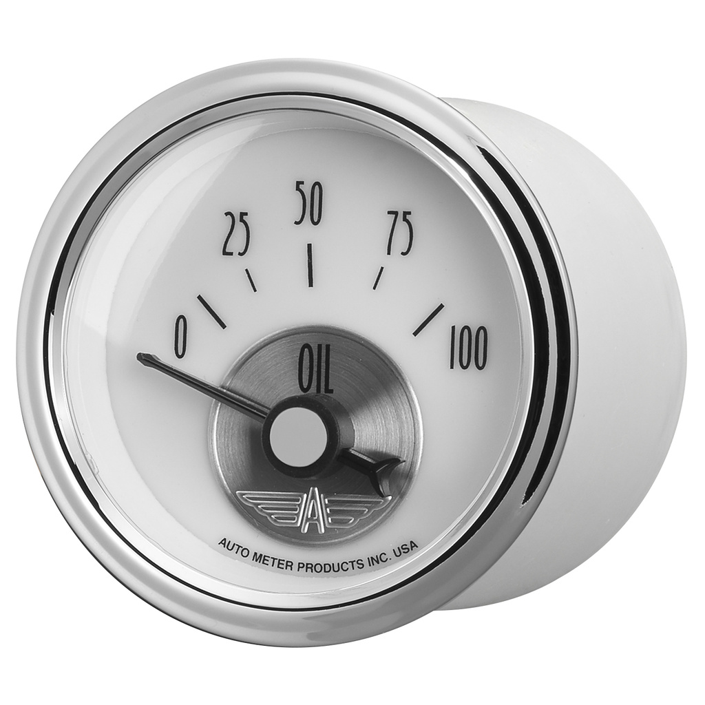 2-1/16" Oljetrykk, 0-100 Psi, Prestige Pearl