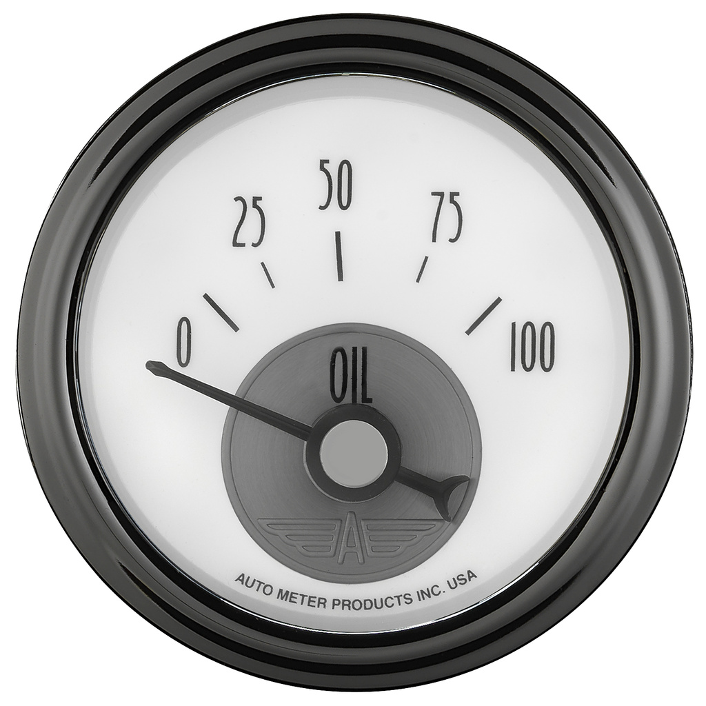 2-1/16" Oljetrykk, 0-100 Psi, Prestige Pearl