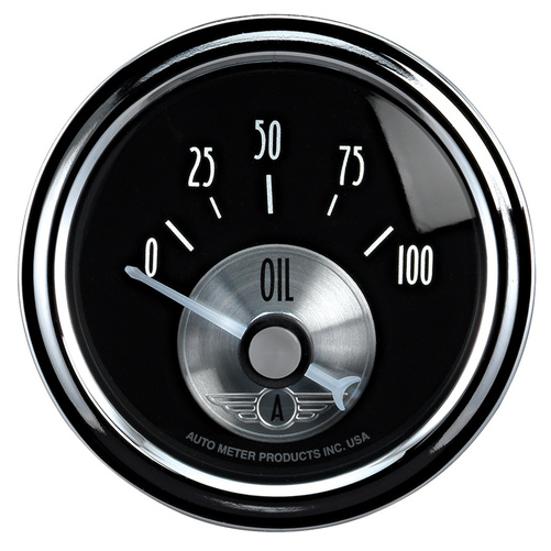 2-1/16" Oljetrykk, 0-100 Psi, Prestige Black Diamond