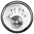 2-1/16" Voltmeter, 8-18v, Prestige Pearl