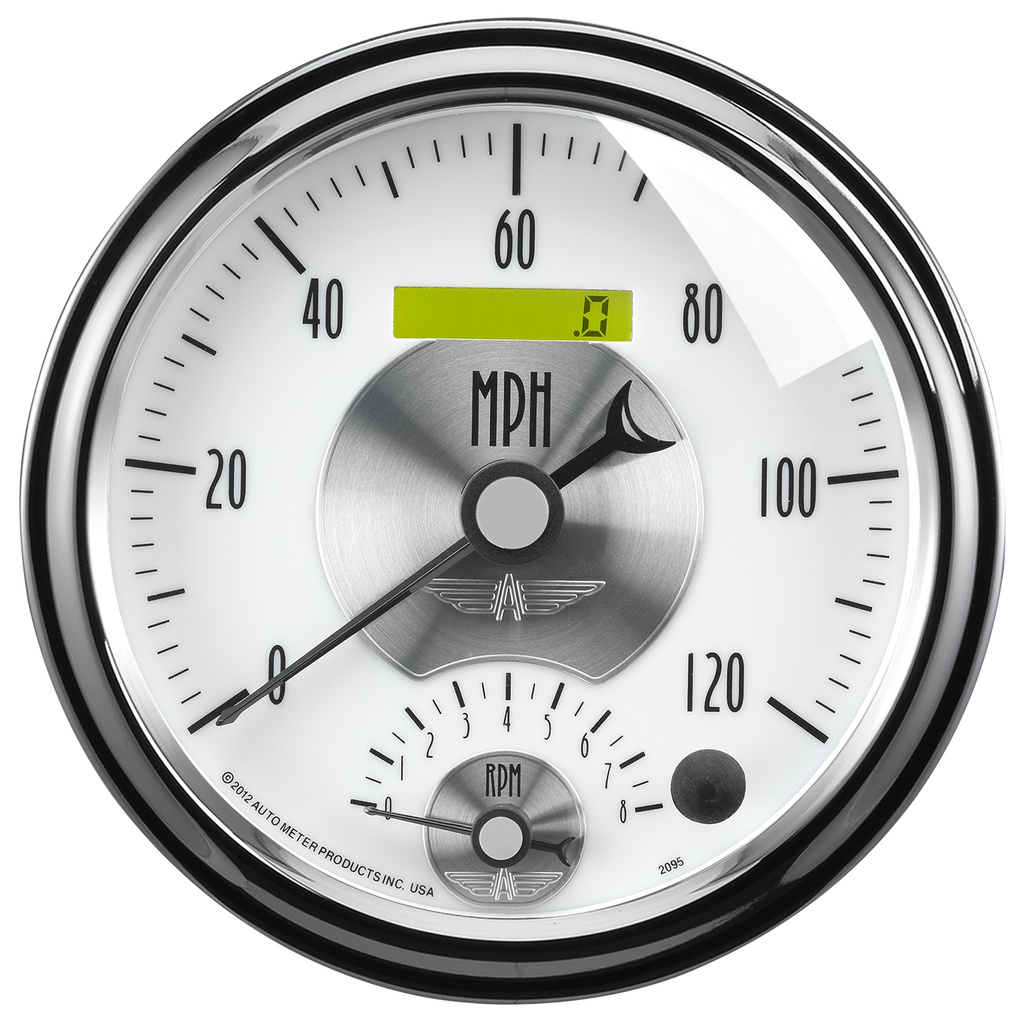 5" Turteller/Speedometer Combo, 8k Rpm/120 Mph, Prestige Pearl