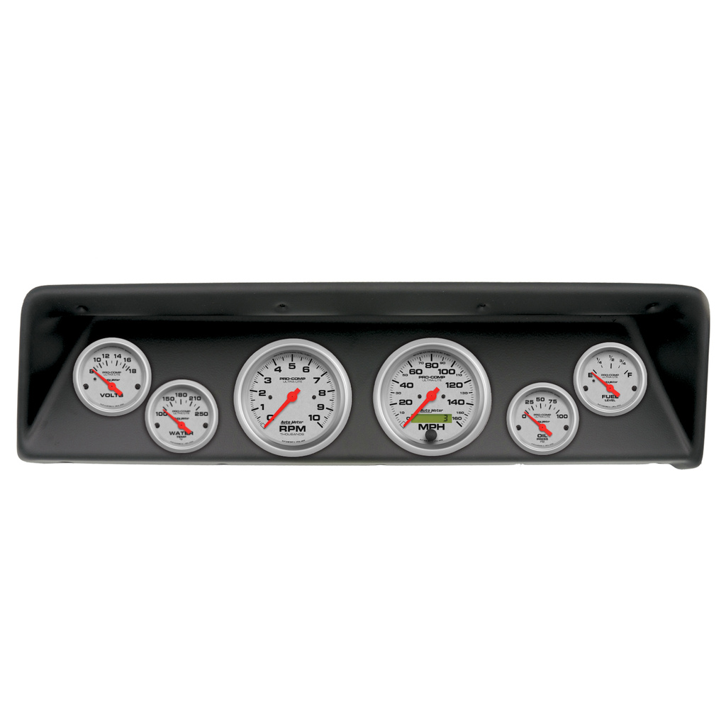 6-målers tilpasset dashbordsett, Chevrolet Nova 66-67, Ultra-Lite