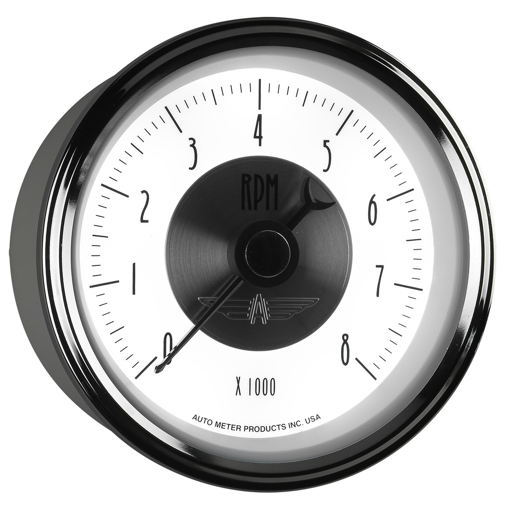 3-3/8" In-Dash Turteller, 0-8,000 Rpm, Prestige Pearl