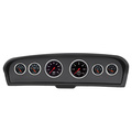 6-målers tilpasset dashbordsett, Ford Truck 61-66, Designer Black