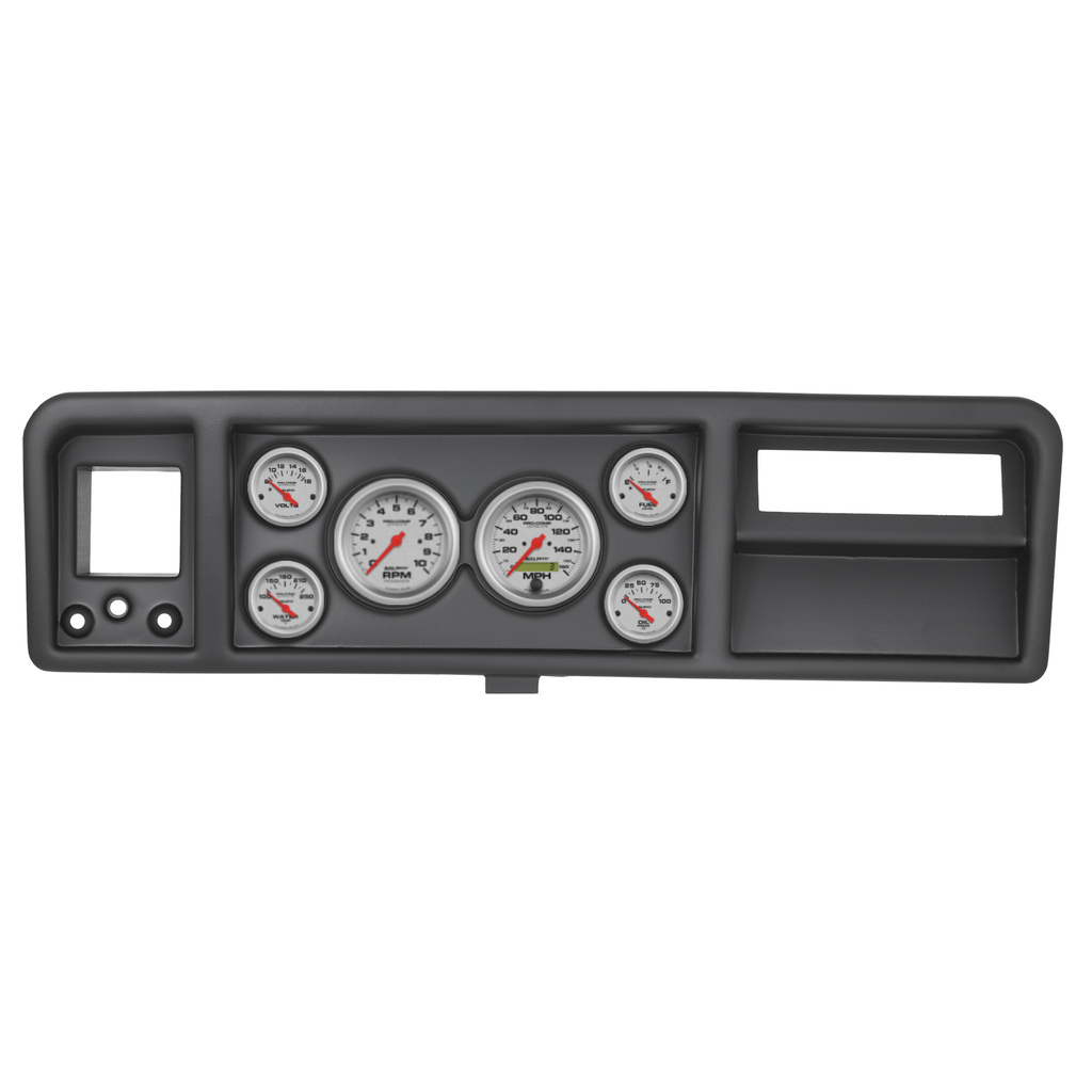 6-målers tilpasset dashbordsett, Ford Truck 73-79, Ultra-Lite