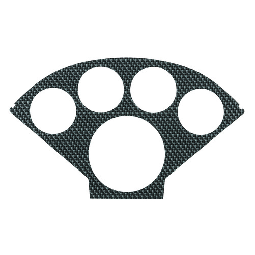 Faceplate For #2207, Optional, Silver Carbon Look