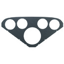 Faceplate For #2208, Optional, Silver Carbon Look