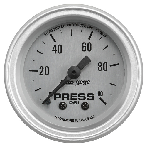 2-1/16" Oljetrykk, 0-100 Psi, Auto Gage