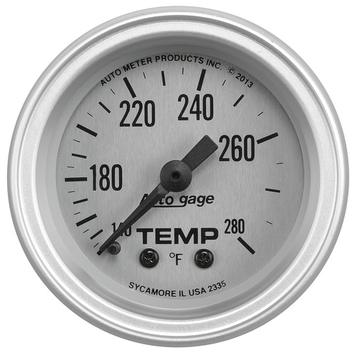 2-1/16" Vanntemperatur, 140-280 °F, Auto Gage