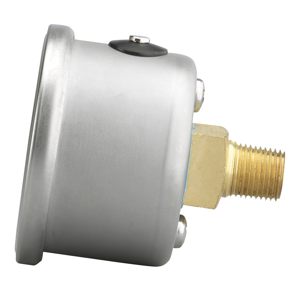 1-1/2" Trykk, 0-15 Psi, Black