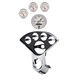 5-målers tilpasset dashbordsett, Chevy Truck 55-59, Old Tyme White