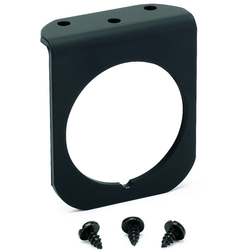 Måler monteringspanel, Single, 2-1/16", Black, Aluminum