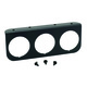 Måler monteringspanel, Triple, 2-1/16", Black, Aluminum