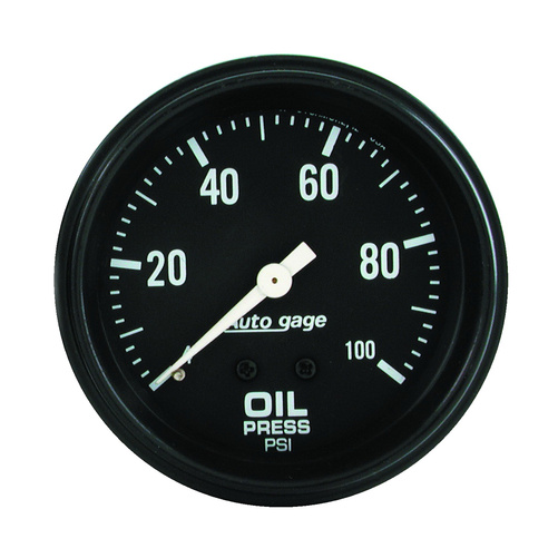 2-5/8" Oljetrykk, 0-100 Psi, Auto Gage