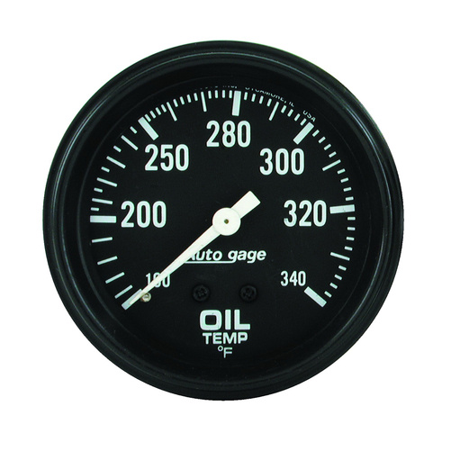 2-5/8" Oljetemperatur, 100-340 °F, Auto Gage