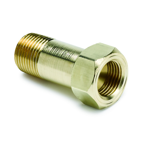 Fitting, Adapter, 3/8" Npt Male, Extension, Brass, For Mech. Temp. Gauge